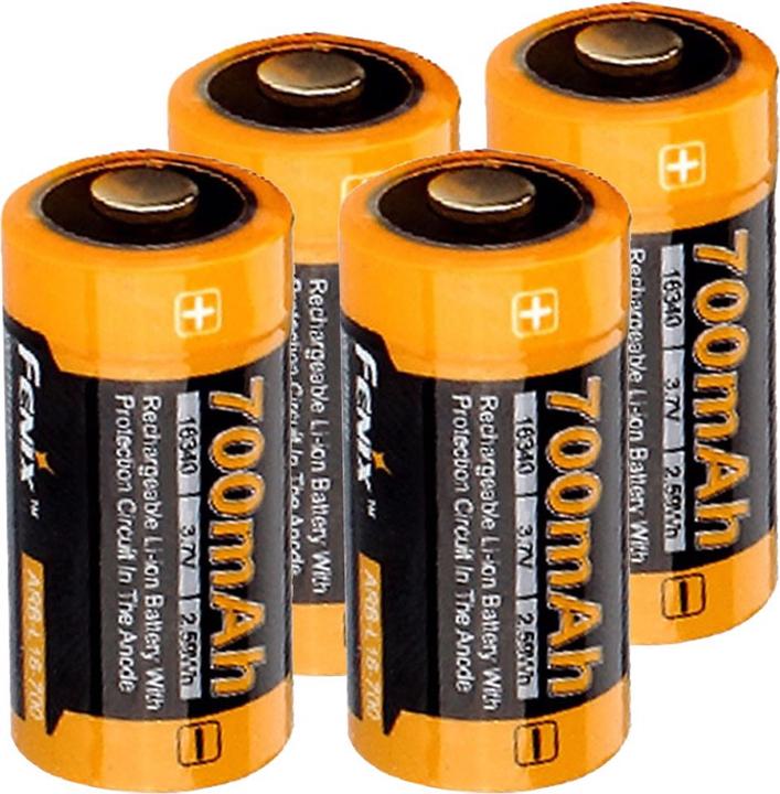 Fenix 4x CR123 A Akku inkl. AkkuBox ideal für Überwachungskamera Arlo, LED-Taschenlampen