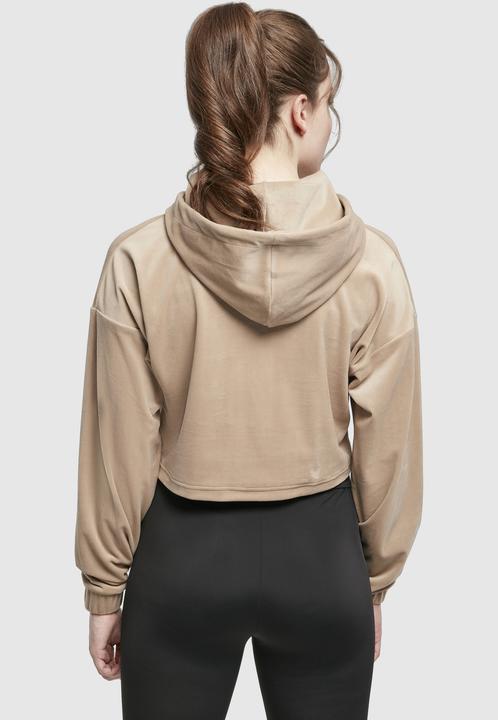Produktbild Urban Classics Ladies Cropped Velvet Oversized Hoody (M)