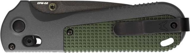 Actual product image Benchmade Redoubt Gray & Green Plain (9 cm)