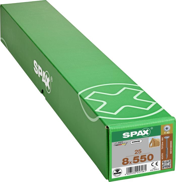 Actual product image Spax Plate Head T-Star Plus T40 Partially Threaded 4cut Wirox (25 Screws per piece)