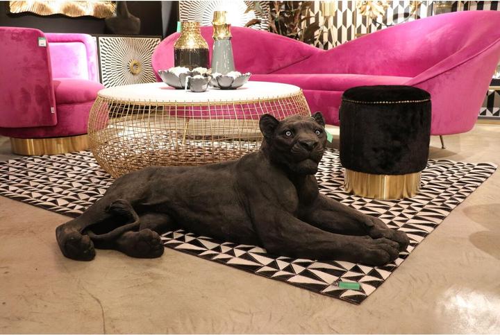 Image du produit Kare Design Table basse Cesta Marble doré Ø100cm (102 x 102 x 42 cm)