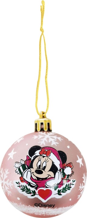 Productafbeelding Arditex Kerstballen voor kinderen Minnie Mouse Roze, 6st. (6 -Part)