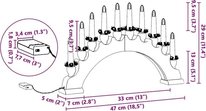 Image du produit vidaXL Weihnachtsdekoration (10x)