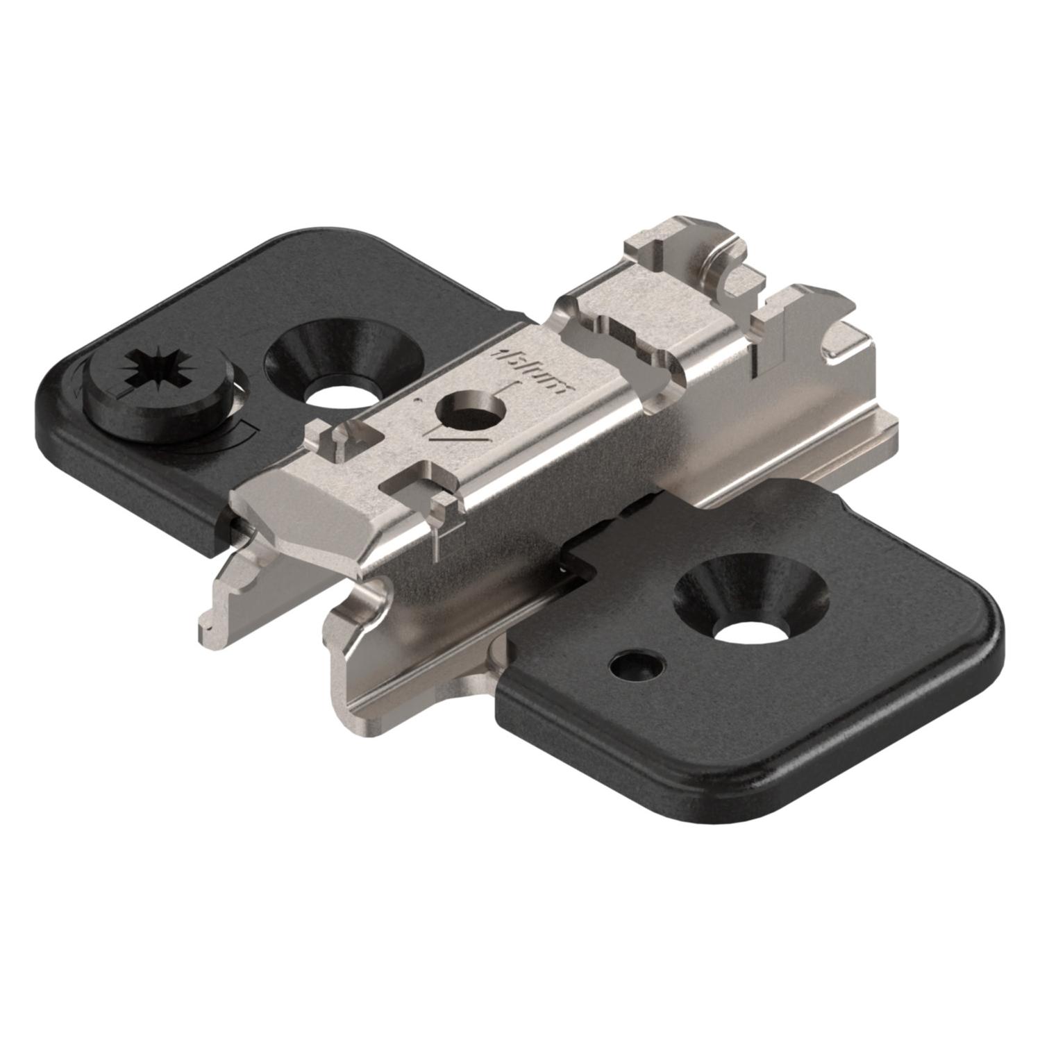 Blum, Meubelmontage, Gekruiste Montageplaten