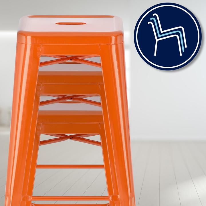 Actual product image CLP Joshua bar stool, orange