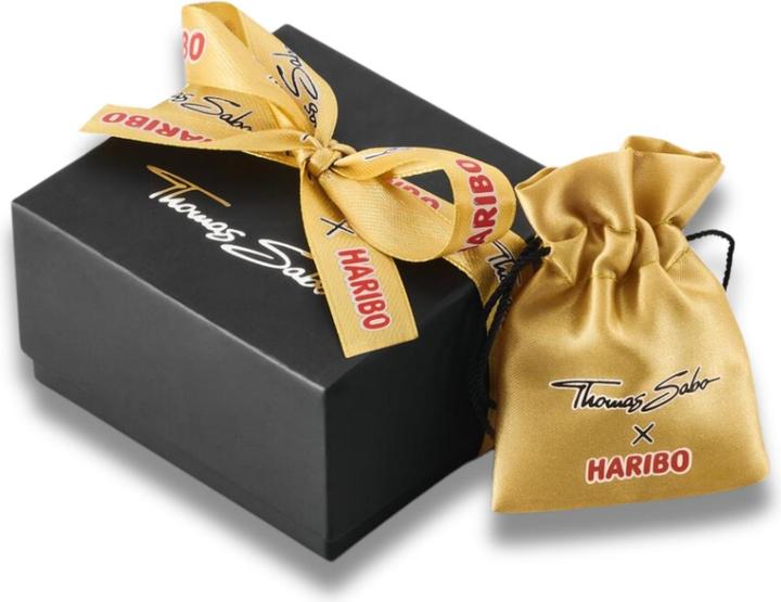 Immagine prodotto Thomas Sabo Charm-Goldbären-Anhänger in Schwarz Connect Silber (Argento)