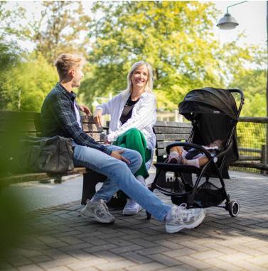 Produktbild Hamilton by yoop Kinderwagen X1 Plus Schwarz