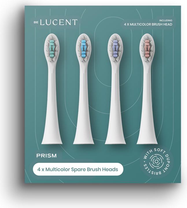 Be Lucent Prism Sonic Toothbrush Heads, 4p Multicolor = 7350147430103 (4x)