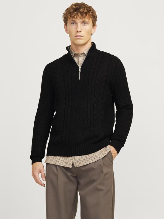 Immagine prodotto Jack & Jones Zip a quarto di dollaro monocolore Zip a quarto di dollaro (XXL)