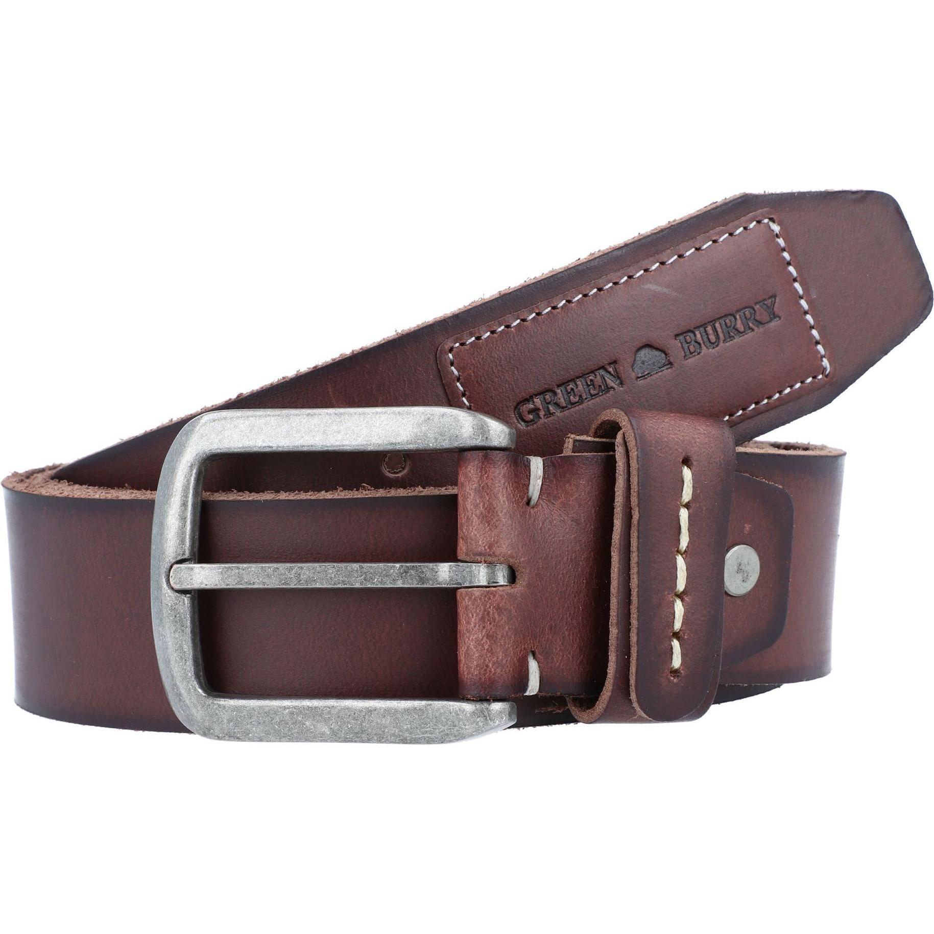 Greenburry, Herren, Gürtel, Belt Gürtel Leder, Braun, (105)