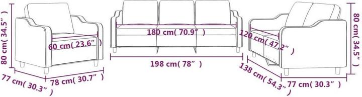 Produktbild vidaXL Hardy (3-Sitzer)