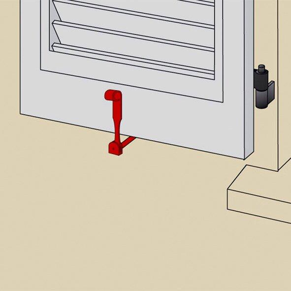 Actual product image Torbel Blinds sash fastener