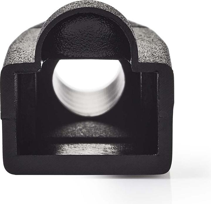 Actual product image Nedis Strain relief grommet | RJ45 | PVC | Black | Box | 10 pieces (Plug grommet)