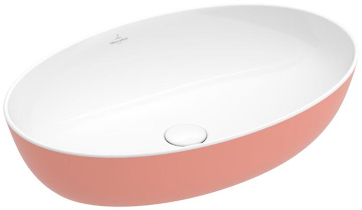 Produktbild Villeroy & Boch Aufsatzwaschbecken Artis 61 cm oval weiss/powder 419861BCT0 (410 mm, 610 mm)