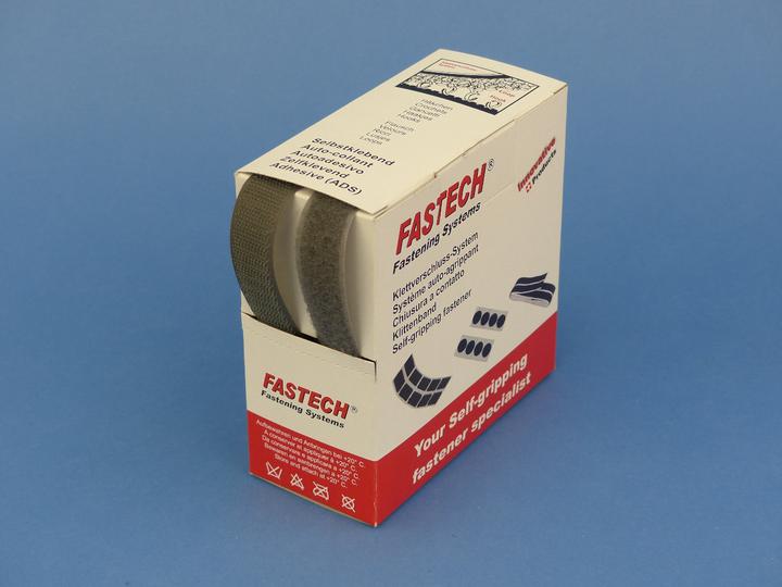 Produktbild Fastech Klettband-Box Dunkelgrau (20 mm)