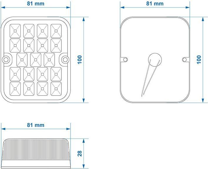 Image du produit ProPlus Feu arrière de brouillard 19LED sous blister