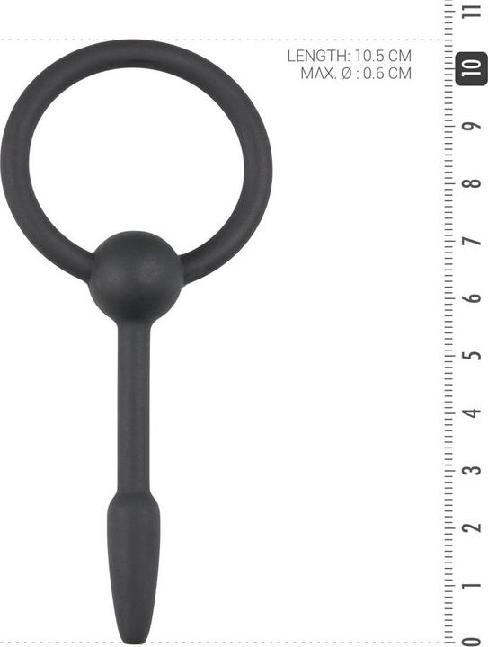 Actual product image Sinner Gear Holle Silicone Penis Plug Met Ring