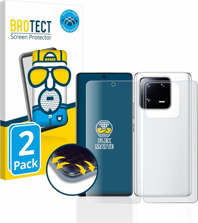 Immagine prodotto BROTECT Full-Cover Pellicola Opaca (2 Pezzo/i, Xiaomi 13 Pro)