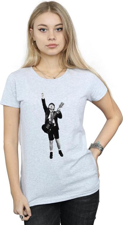 Image du produit AC/DC T-shirt en coton à découpes Angus Young Femme/Ladies (M)