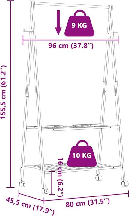 Image du produit vidaXL Kleiderständer