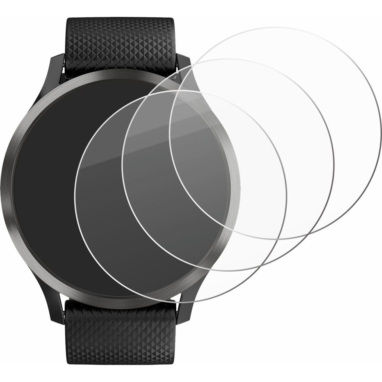 Thumbnail - Savvies Panzerglas Hartglas Displayschutz, Smartwatch Schutzfolie, Transparent