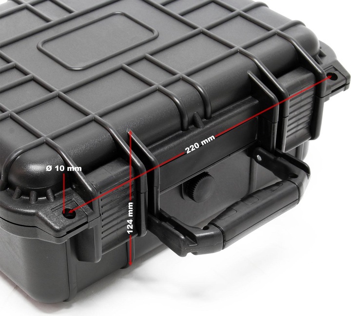 Actual product image Wiltec Protective equipment case Camera Hard Case Box S 27x24.6x12.4cm