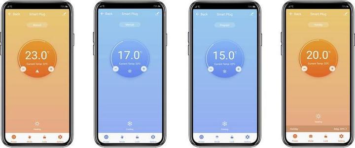 Actual product image Sygonix SY-6824098 Universal thermostat Intermediate plug weekly programme 1 pc.