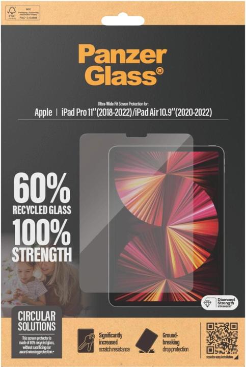 Actual product image PanzerGlass Tablet Glass (1 Piece, IPad Air 10.9)
