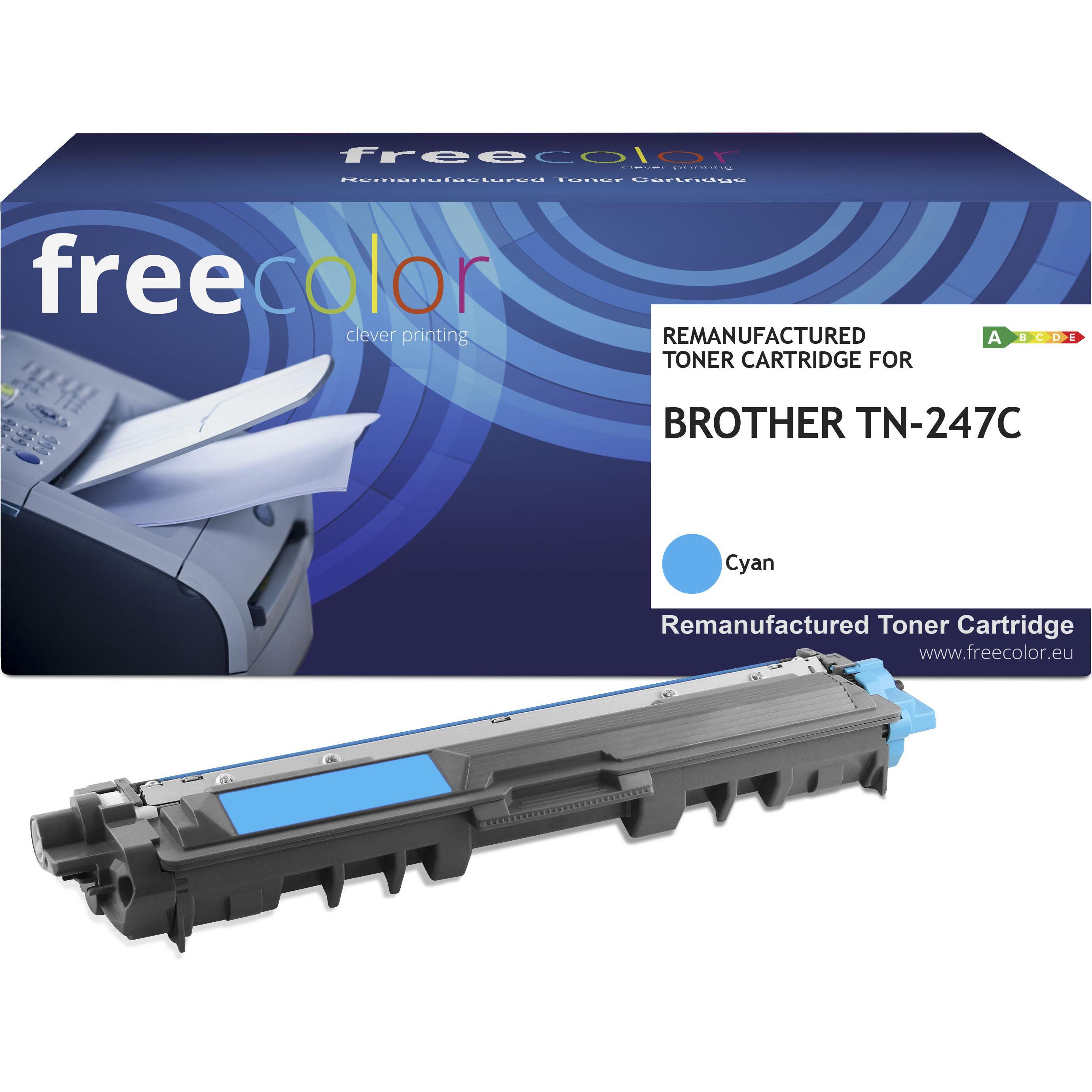 Freecolor, Toner, Toner Brother TN-247C cyan 2300 Seiten remanufactured
