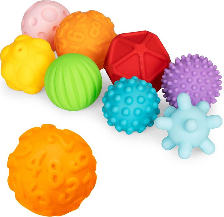 Produktbild Hunger Sensorische Bälle, pädagogische Gummibälle, 8er-Set