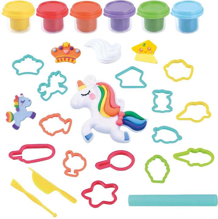 Produktbild PlayGo Fantasy Einhorn Ton-Set - 6 Tontöpfe