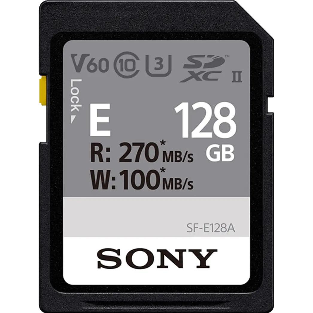 Sony SF-E128A (128 GB, SDXC, U3, UHS-II), Speicherkarte, Mehrfarbig