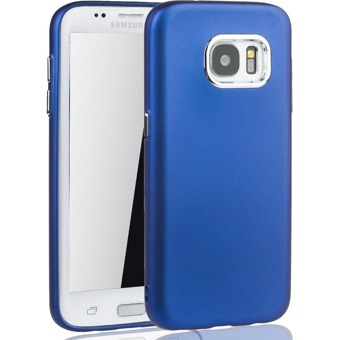 Thumbnail - König Design Handyhülle für Samsung Galaxy S7 Edge Schutzcase Backcover Bumper Etuis Blau (Samsung Galaxy S7 Edge), Smar...