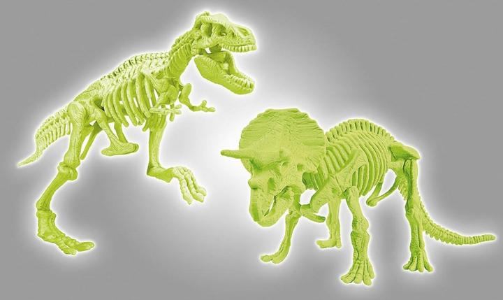 Produktbild Clementoni Archeo T-Rex&Triceratops Fluo.