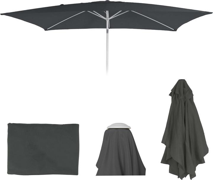 Actual product image Mendler Replacement cover for parasol, parasol cover replacement cover, 2x3m rectangular fabric/textile (2.95 m)