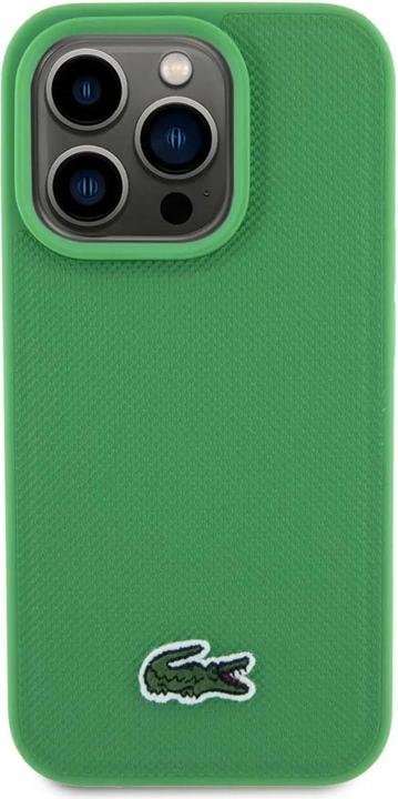 Actual product image Lacoste LCHMP15XPVCN iPhone 15 Pro Max 6.7" zielony/green hardcase Iconic Petit Pique MagSafe (Apple iPhone 15 Pro Max)