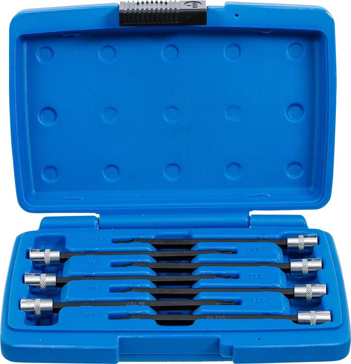 Actual product image BGS Bit Socket Set | 6.3 mm (1/4") Drive | T-Star (for Torx) T10 - T50 | 9 pcs. (Inner square)