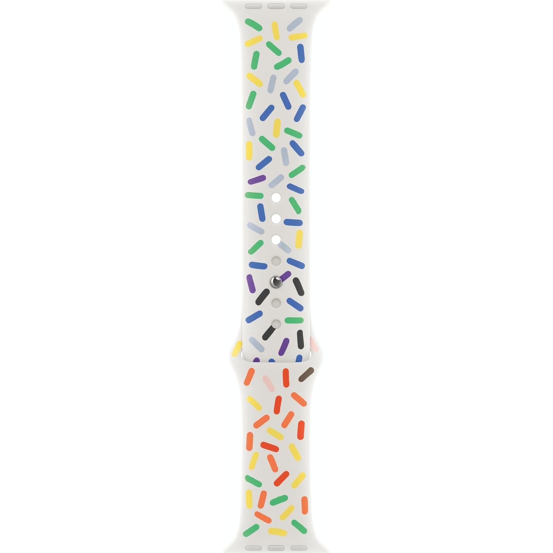 Apple Sportarmband (41 mm, Fluorelastomer, Apple Watch Series 9), Uhrenarmband, Mehrfarbig