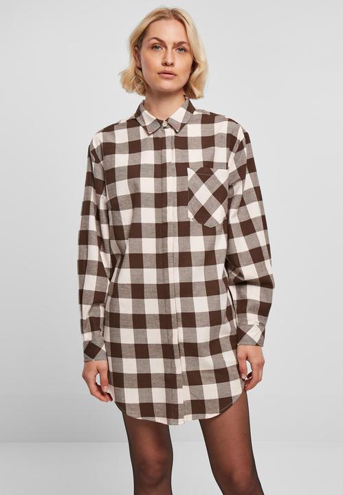 Produktbild Urban Classics Ladies Oversized Check Flannel Shirt Dress (XS)