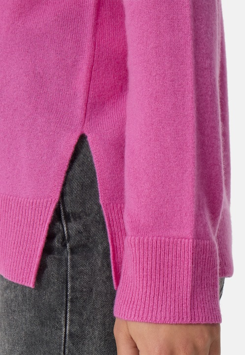 Actual product image Cash-Mere Kaschmir V-Ausschnitt Pullover mit Seitenschlitzen (M)