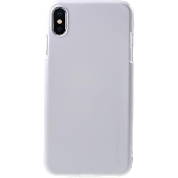Goospery i Jelly Metal Series (Apple iPhone XS Max), Smartphone Hülle, Silber