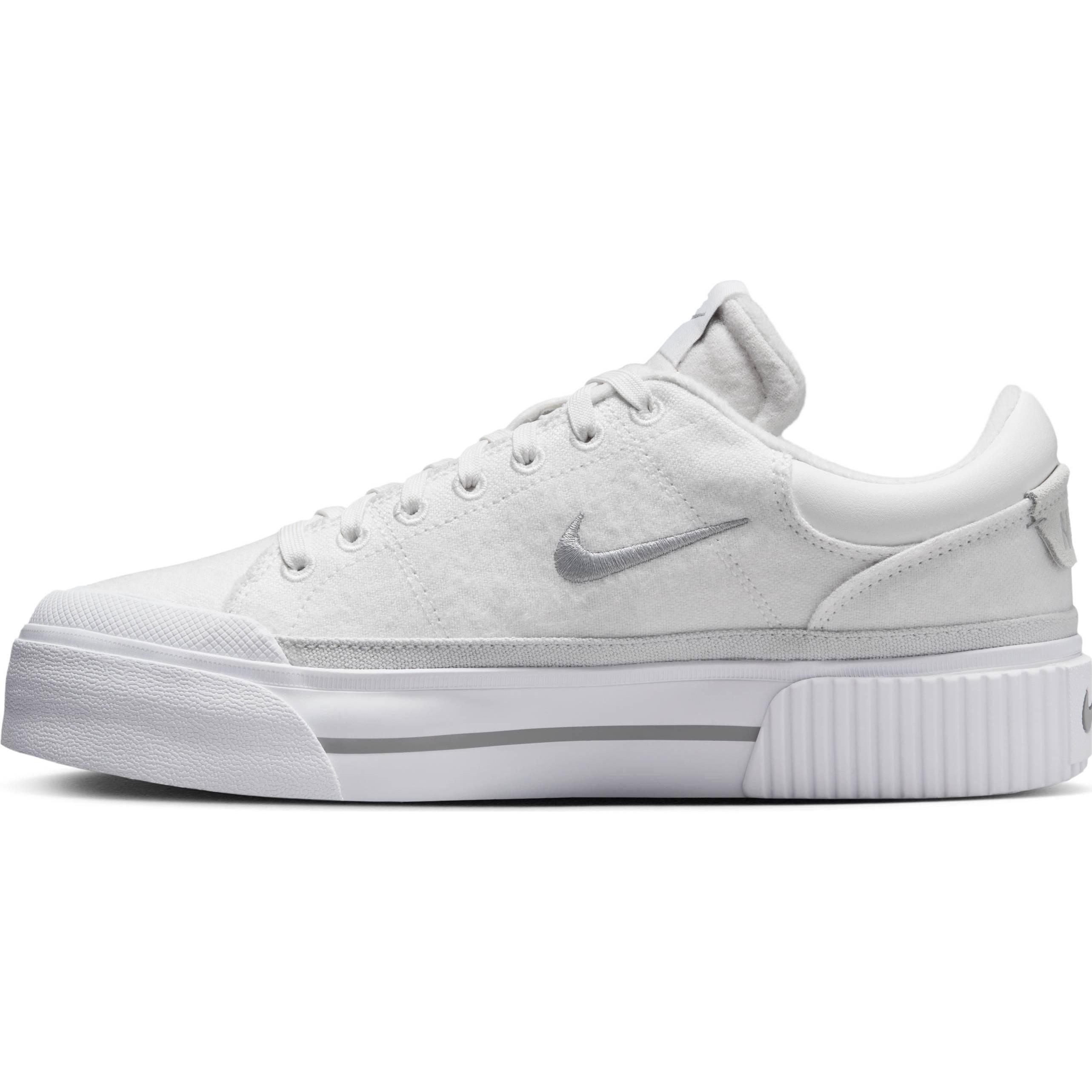 Nike, Donne, Sneaker, Scarpe Court Legacy Lift, Bianco, (33)