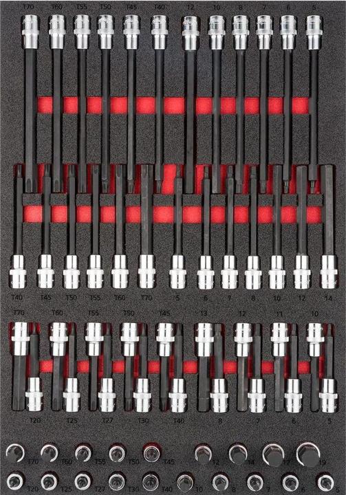 Actual product image Vigor Screwdriver bit range V6809 Number of tools: 62