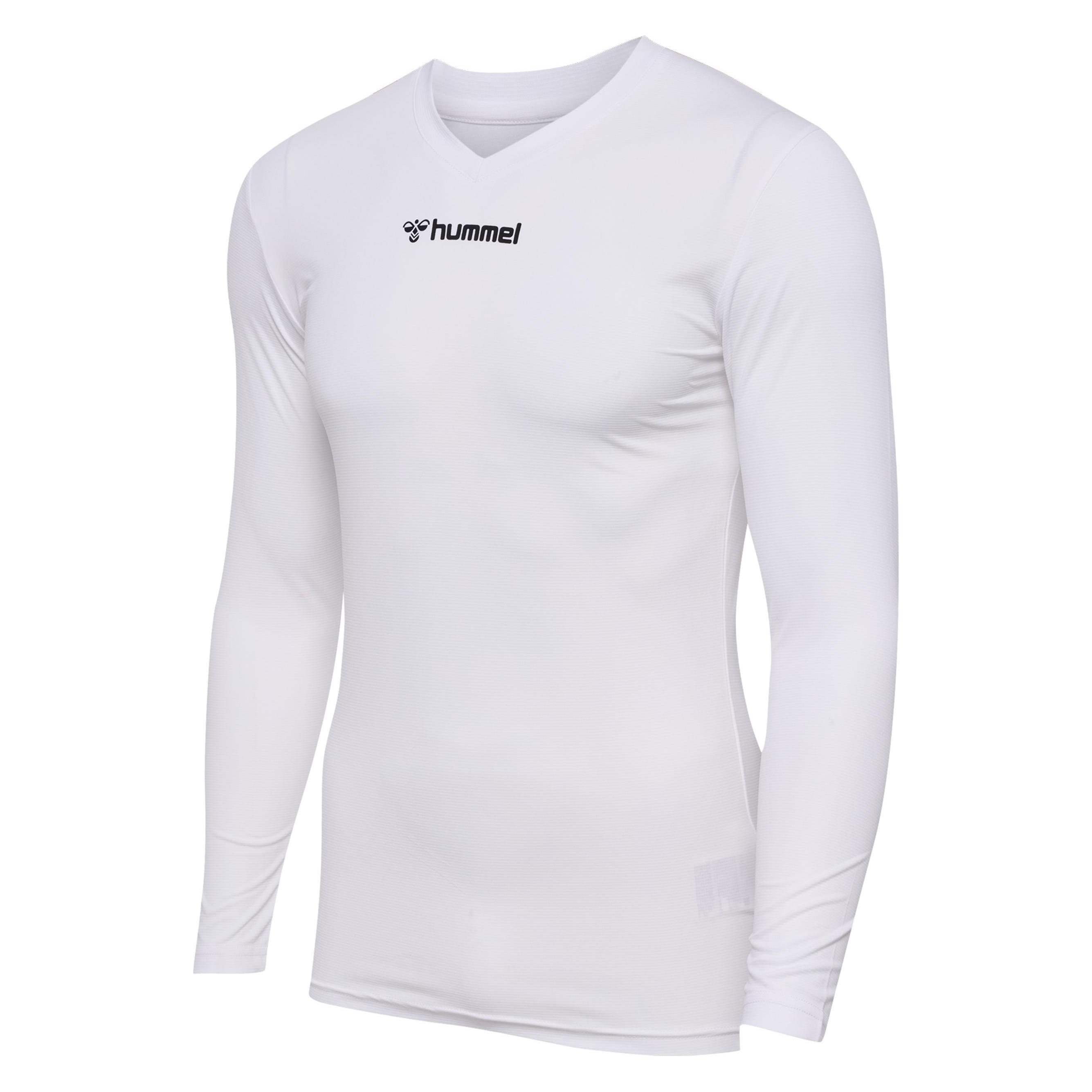 Hummel, Unisex, Sportshirt, HmlBL Essential Tee L/S (S), Weiss, S