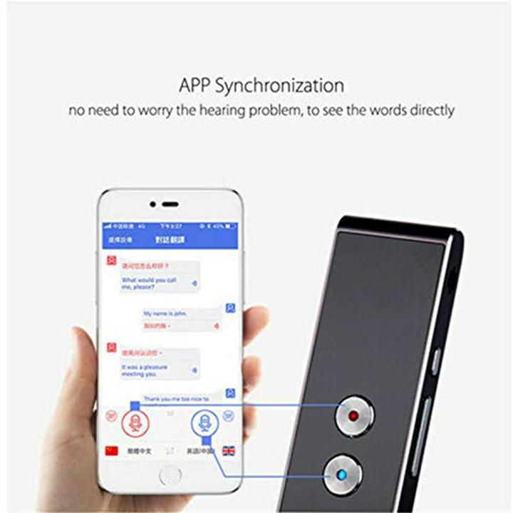 Deltalabs Smart Translator, Bluetooth Sprachübersetzer, 41 Sprachen, iOS/Android