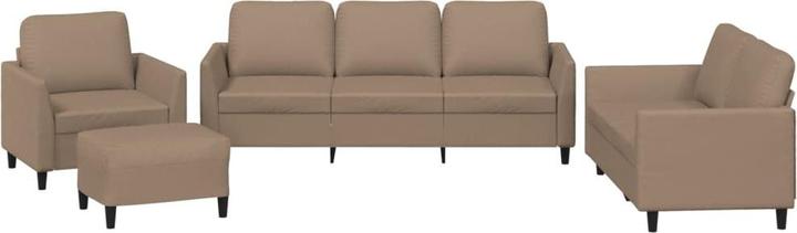 Immagine prodotto vidaXL Set divano 4 pezzi con cuscini cappuccino-marrone (2 posti, 3 posti)