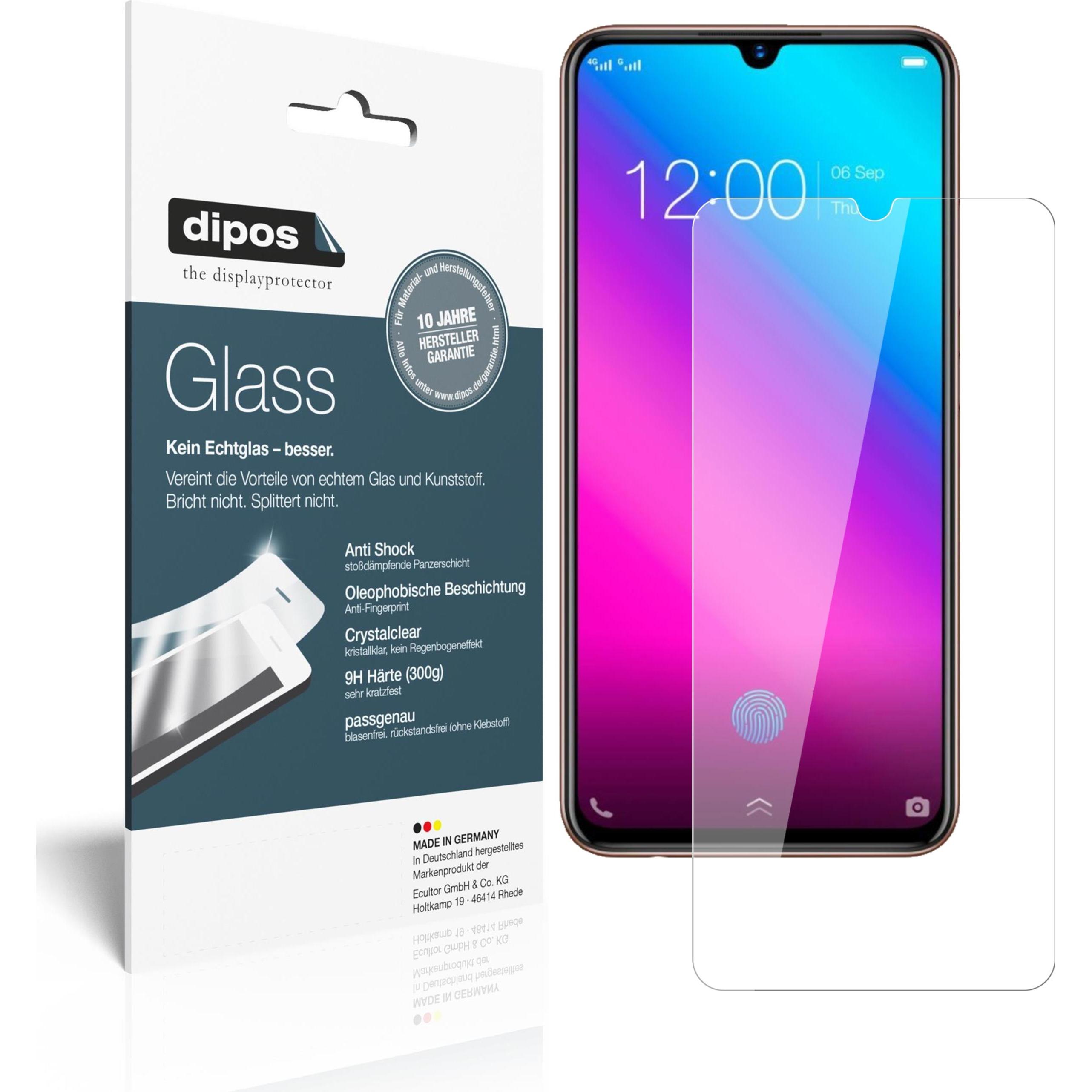 Dipos Displayschutz Anti-Shock (2 Stück, Vivo V11 Plus), Smartphone Schutzfolie, Transparent