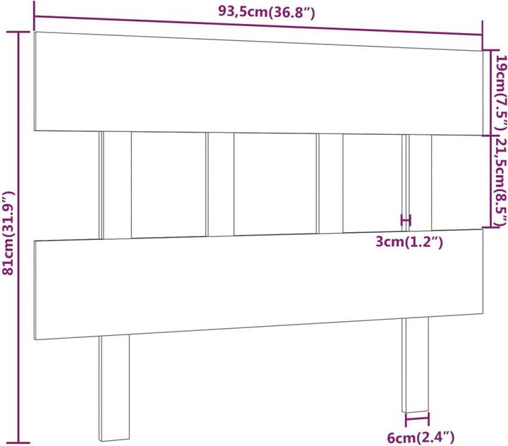 Immagine prodotto vidaXL Aylice (138,5 x 3 x 81 cm)