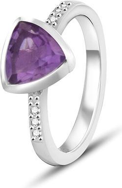 Immagine prodotto Beneto Esclusivo - Anello in argento con ametista AMEAGG2 - Circuito: 58 mm (58)