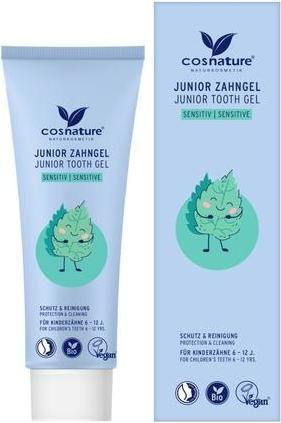 Actual product image Cosnature Junior Tooth Gel For Sensitive Teeth For Children 6-12 Years Chamomile And Mint 75ml (75 ml)